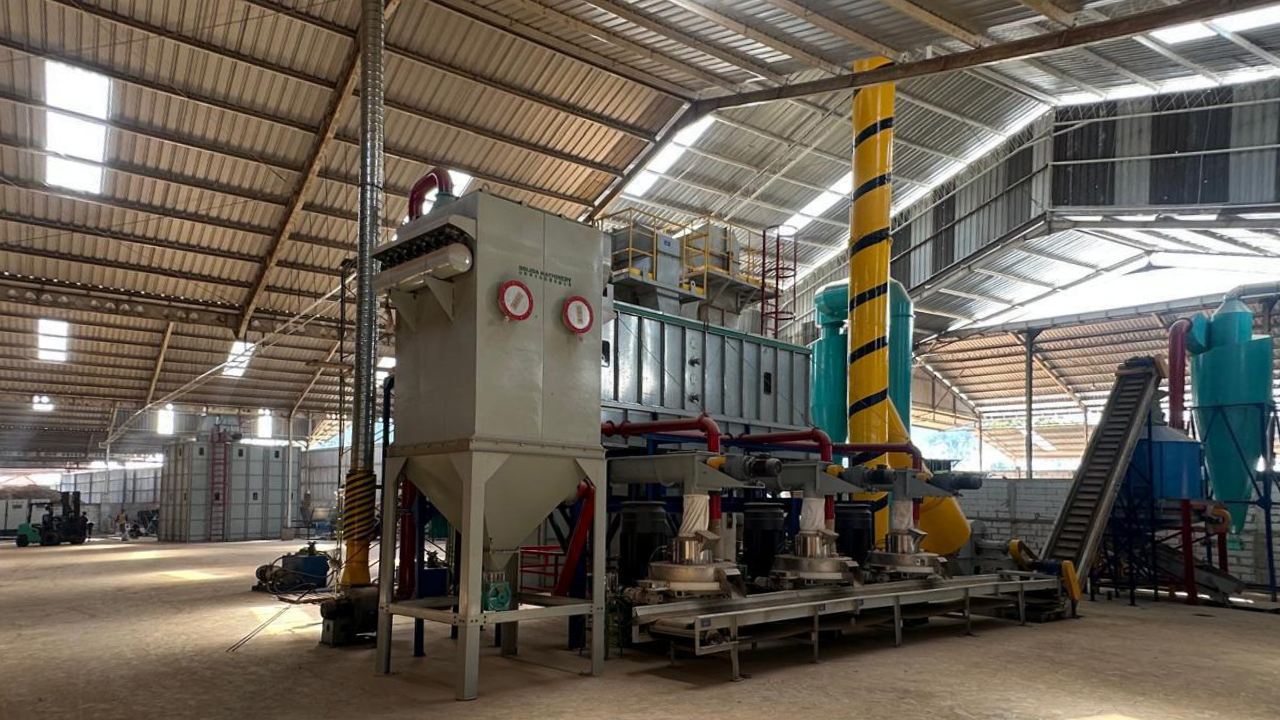 Wood pellet machine at CV. Suryajaya Karunia Abadi