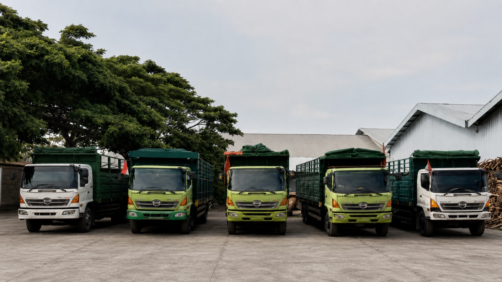 Container stuffing and export logistics, Tanjung Mas port Semarang Indonesia