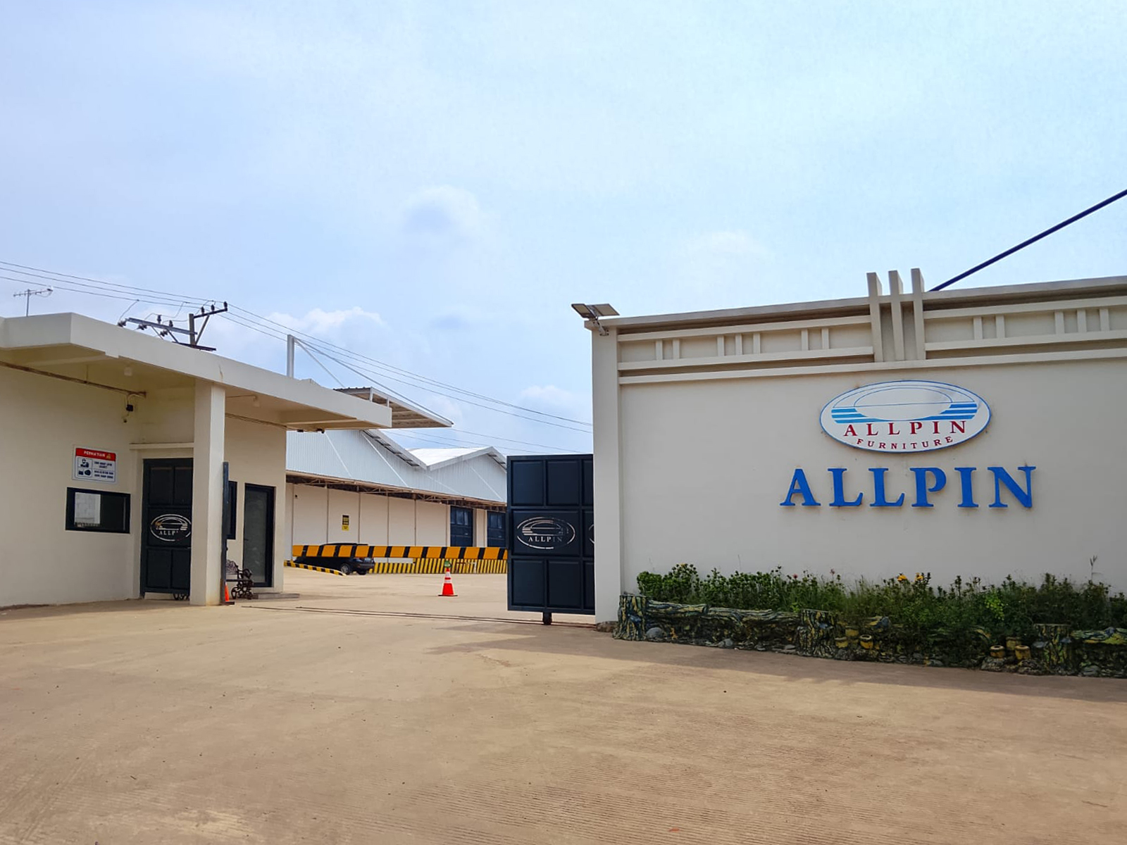 CV. Allpin factory entrance, Karangkebagusan, Jepara